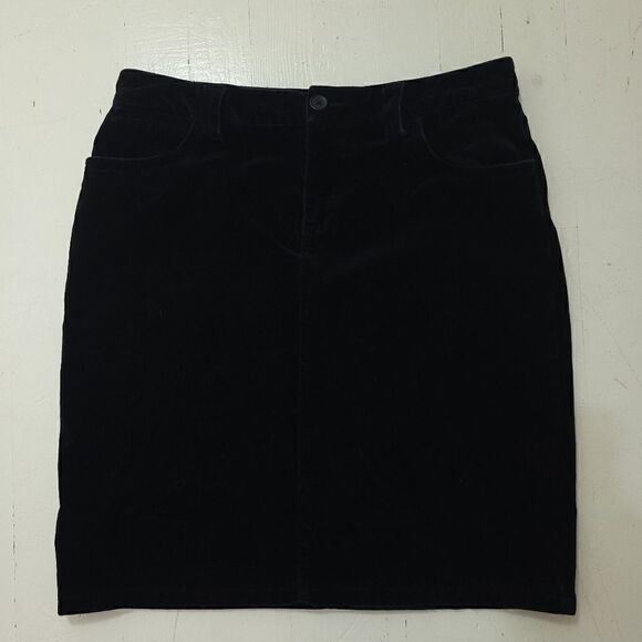 Tommy Hilfiger Stretch Velvet Denim Mini Skirt - Picture 6 of 11